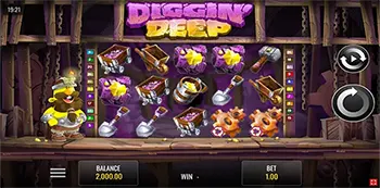 diggin deep slot game screenshot