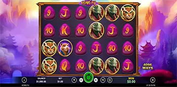 kong fu slot game screenshot